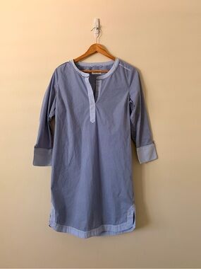 Vineyard Vines Blue & White Striped Collared Dress